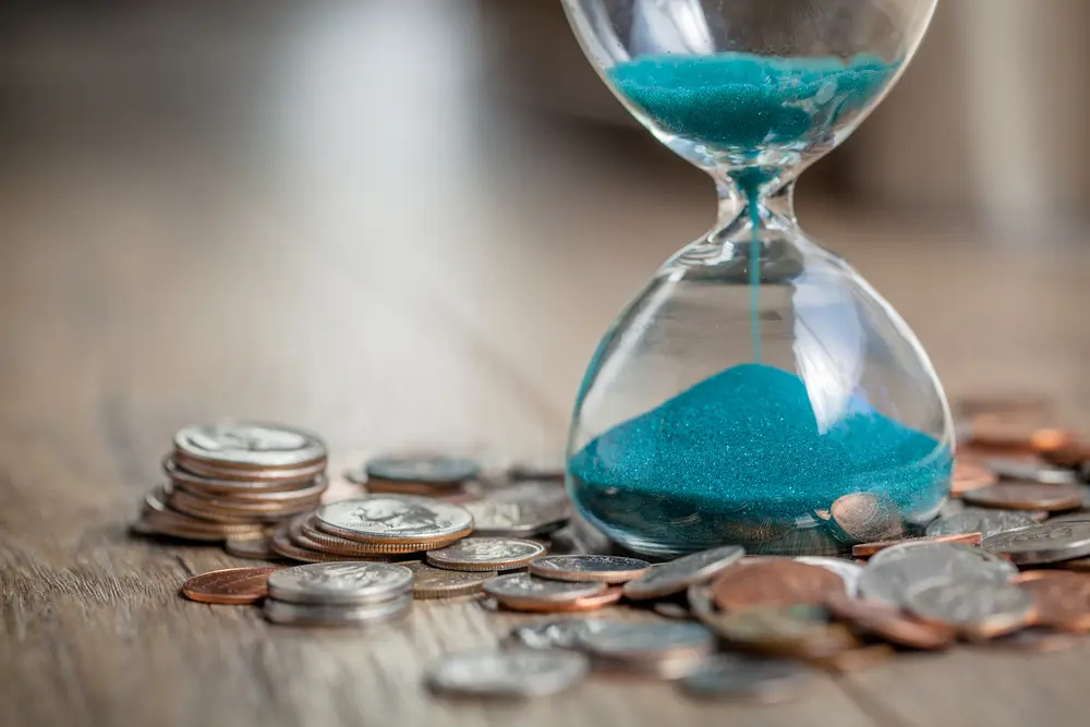 Hourglass and Money